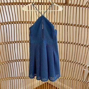 Stylestalker Aster Blue Monroe Mini Circle A-line Cocktail Dress